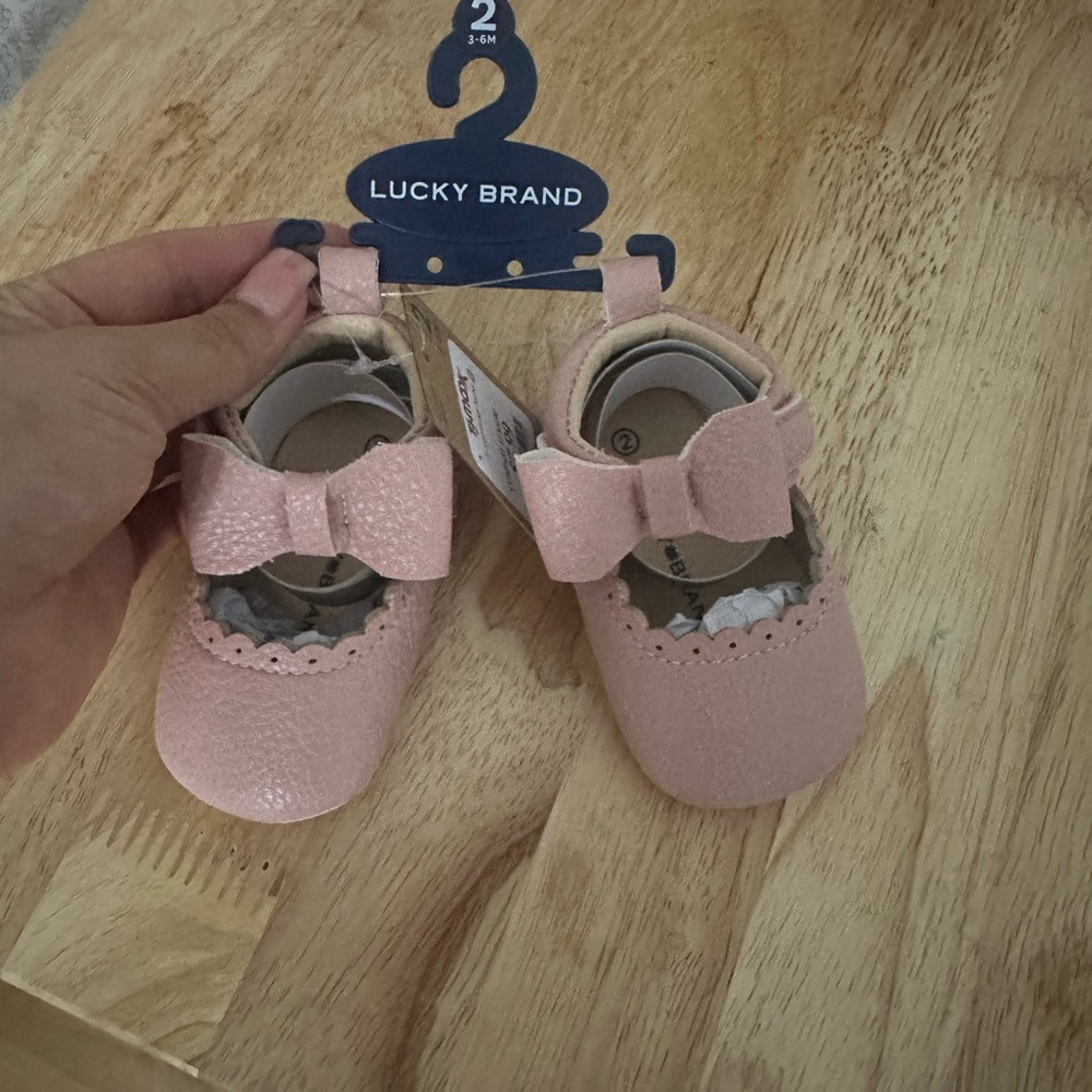 Lucky Brand Blush Pink Kids Dress Shoes